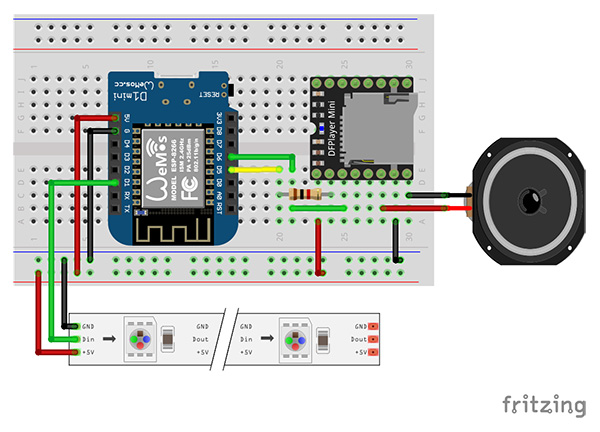 Centralina Wemos Neopixel Music - Mauro Alfieri Elettronica Domotica ...