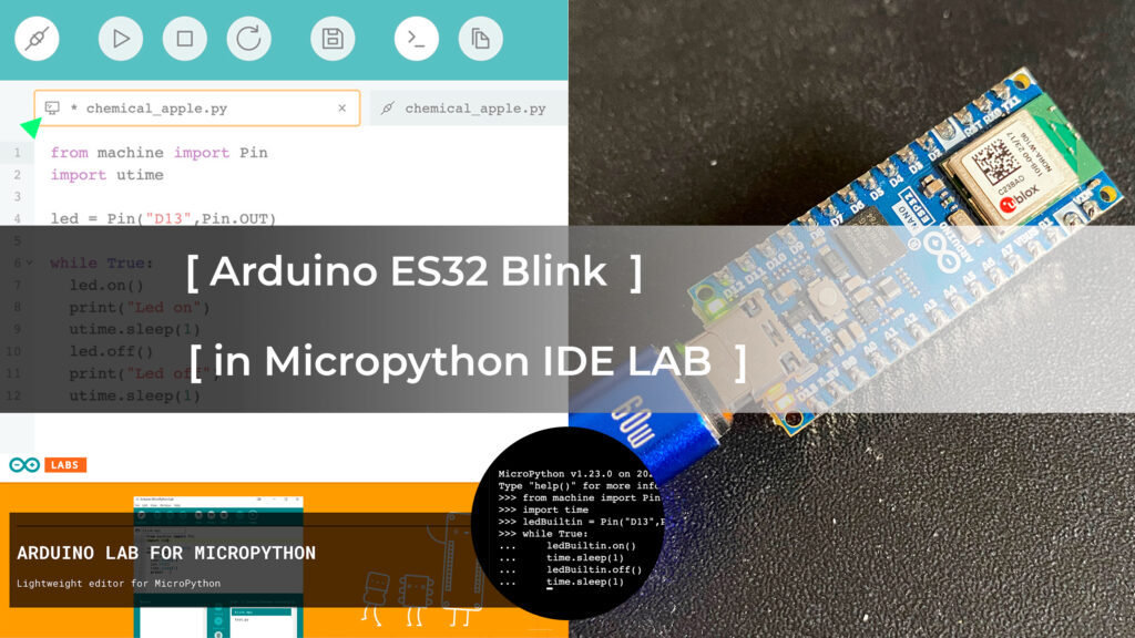 Arduino ESP32 Micropython blink