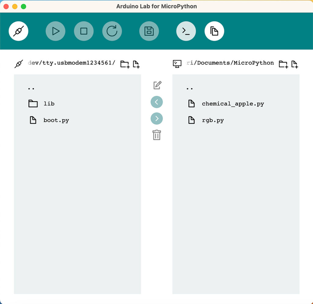 Arduino Lab for MicroPython sketch files