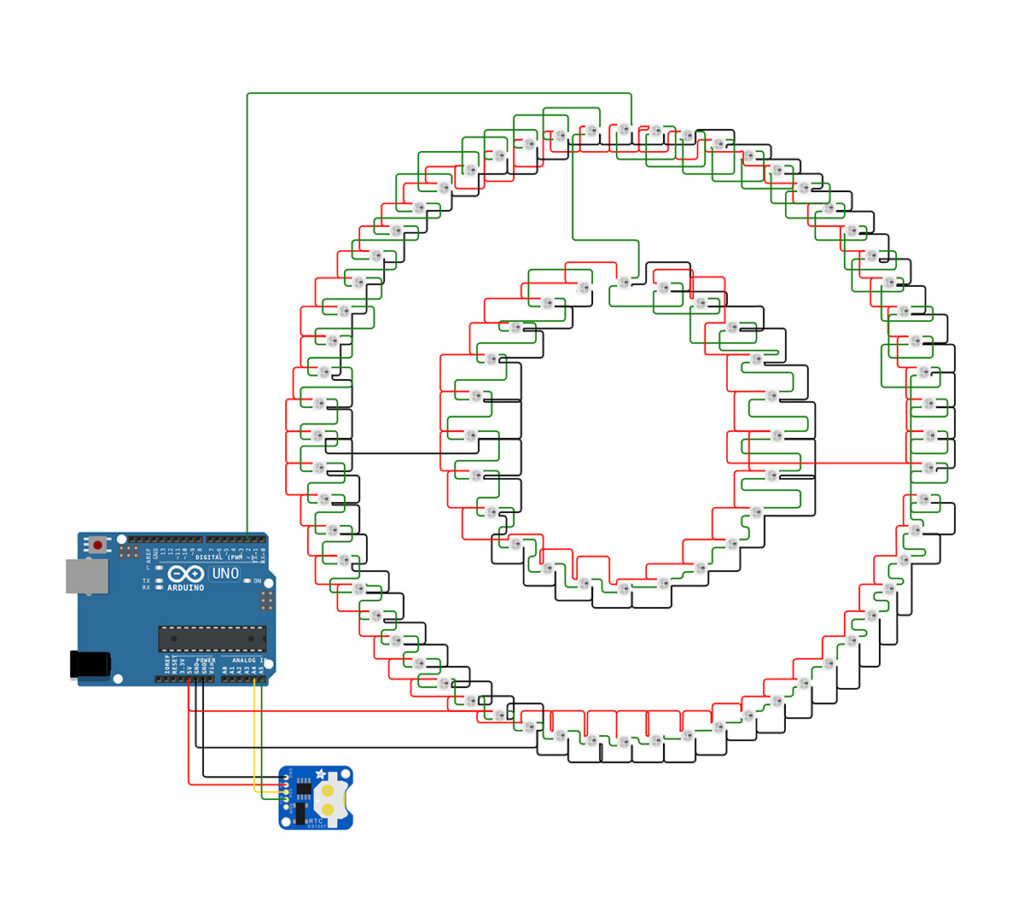 neoClock arduino schema