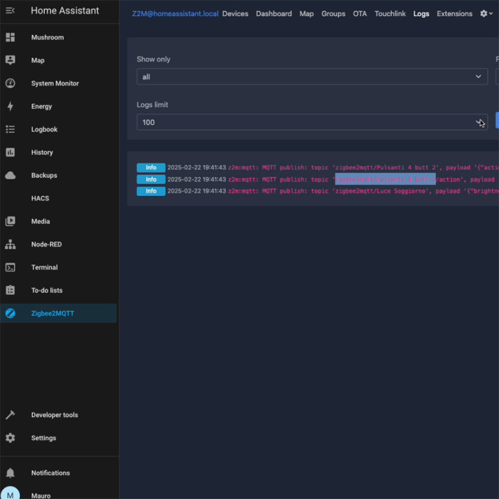 Zigbee2Mqtt Node-RED Home Assistant. mqtt pattern