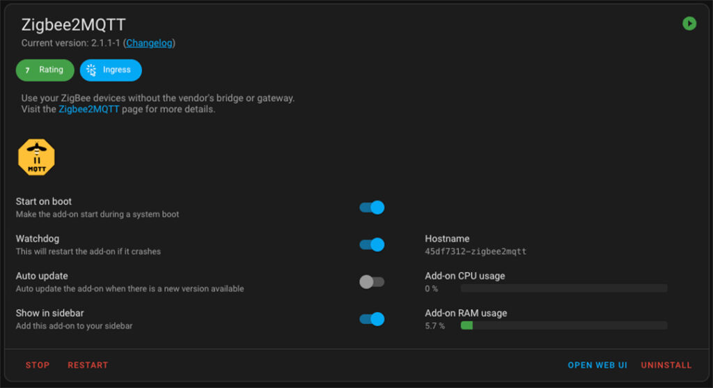 Zigbee2Mqtt Node-RED Home Assistant Add-on